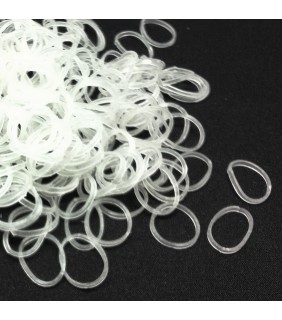LOOM BAND 300PC REFILL FLUORESCENT (CLEAR CRYSTAL)