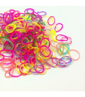 LOOM BAND 300PC REFILL PACK (MIXED FLUORESCENT)